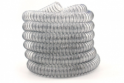 Шланг спиральный НВС Ф 90 мм из ПВХ серия 700N белый (бухта 30 м)